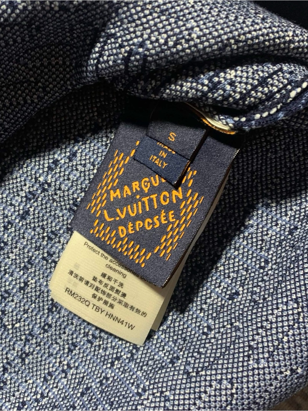 Louis Vuitton Navy Damier Polo Size S - Picture 7 of 7